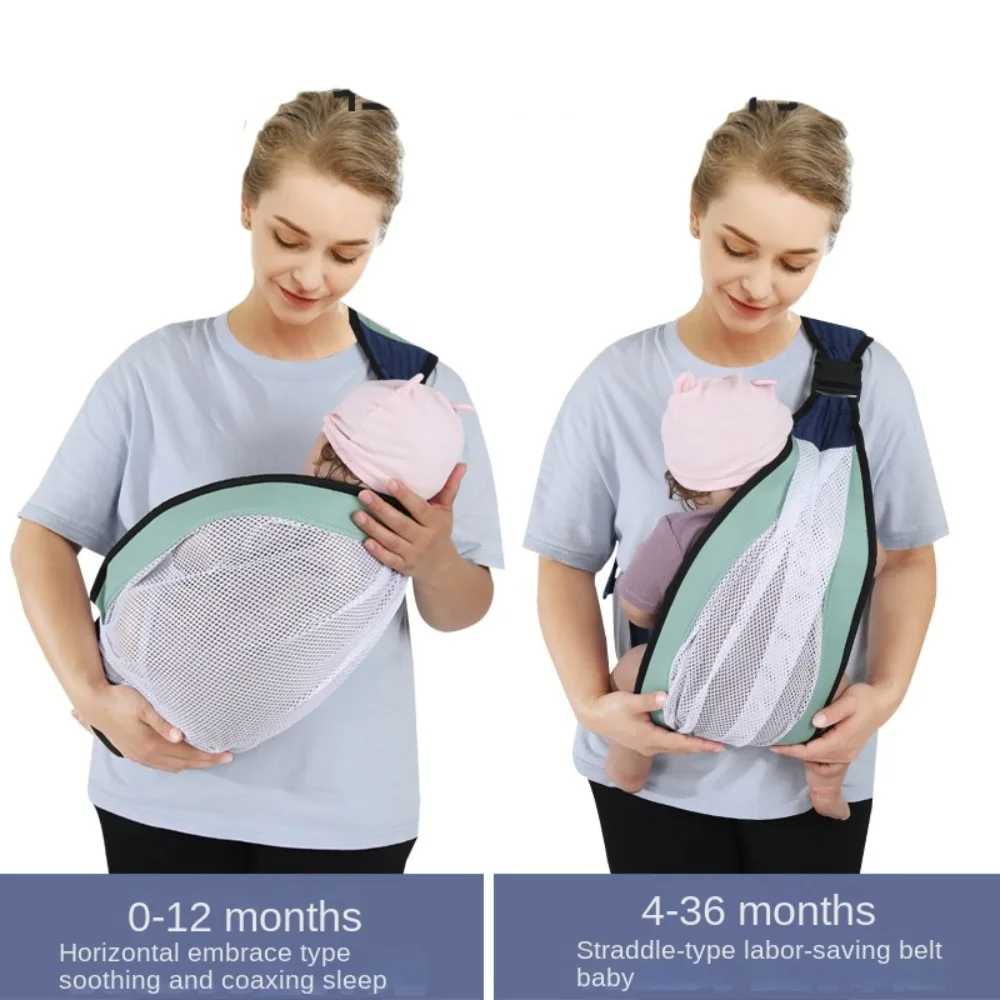 

Newborn Front Holding Baby Wrap Carrier Infant Kangaroo Bag Cotton Infant Backpacks Mesh Horizontal Holding Type