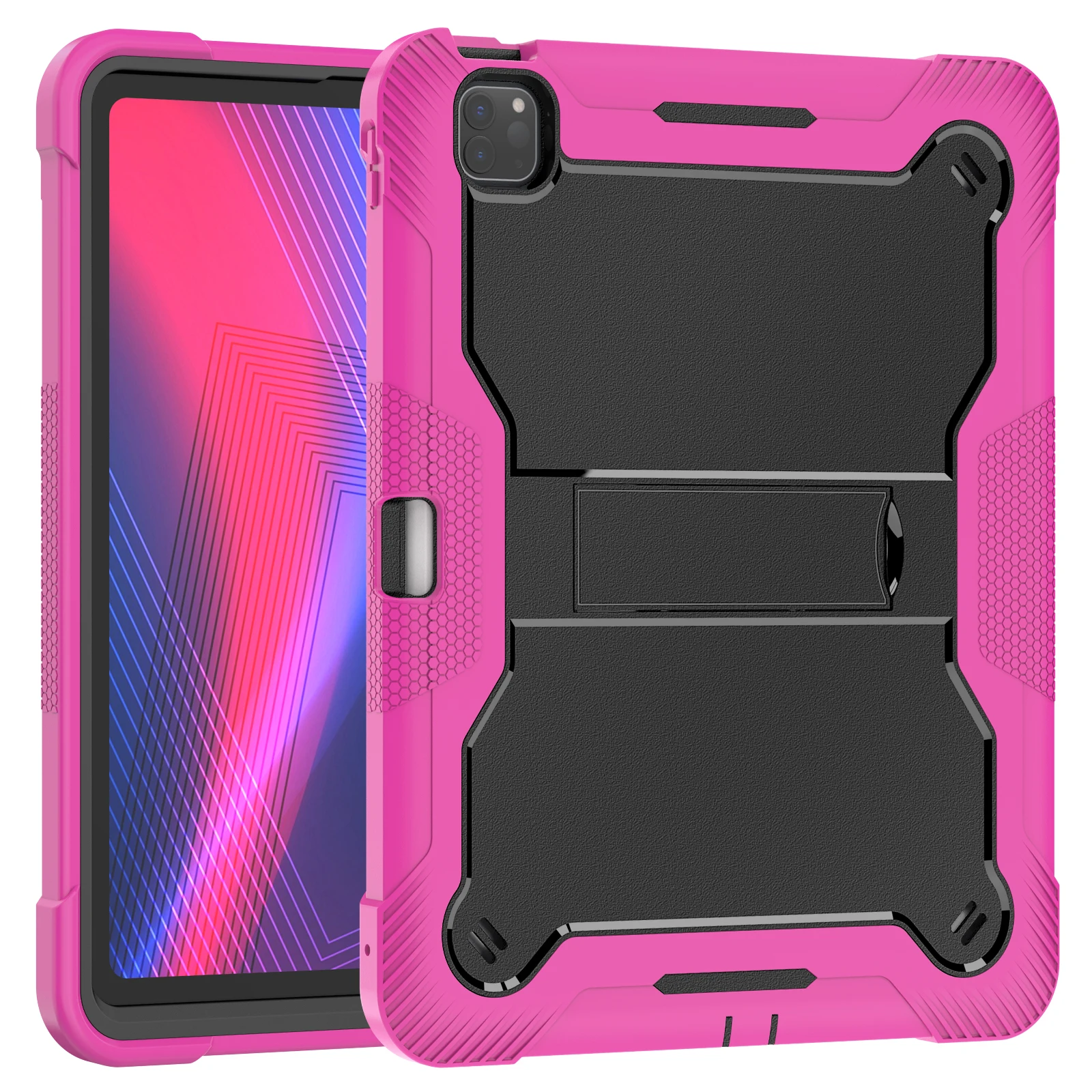 

Прочный противоскользящий универсальный чехол для iPad Pro 13 2025 M5 2024 M4 A3360 A3361 A3362 A2926 A2925 A3007, сверхмощный чехол-подставка