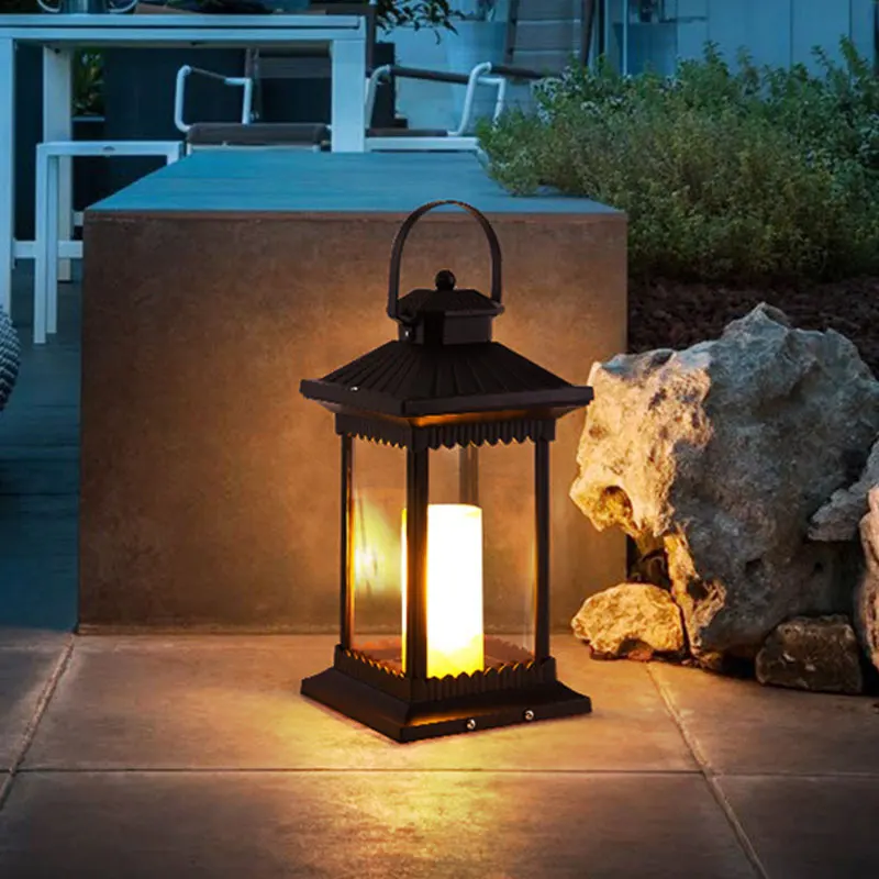 في الهواء الطلق شمعة صينية الرياح مقاوم للماء حديقة فيلا فناء ضوء في الهواء الطلق المناظر الطبيعية الطابق الخفيفة