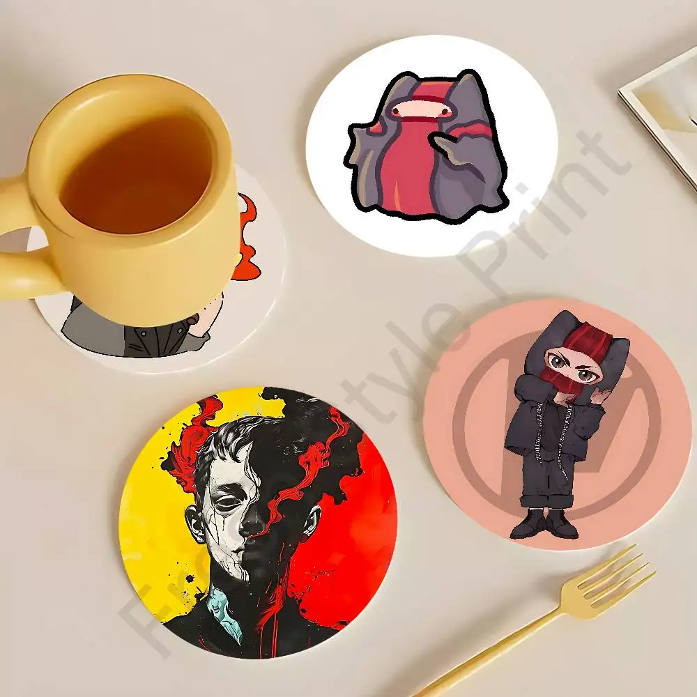 

T-Twentys One P-PilotsS Breach Round Anime Wooden Coasters DIY Decorations Birthday Valentine Gifts