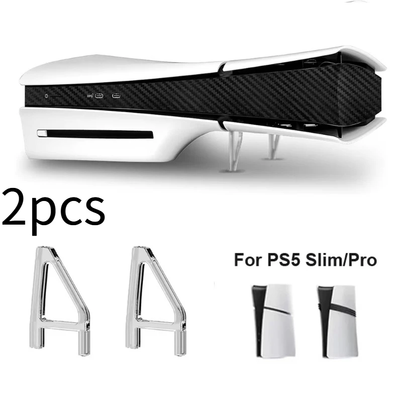 PS5Silm/Pro ultra-thin/professional Main engine Horizontal Placement bracket game accessories transparent base storage bracket