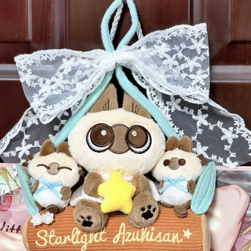 

Original New Starlight Azukisan Siamese Cat Suzuran Azukisan Lace Door Hanger Cute Pendant Home Decor Gift For Fans & Kids