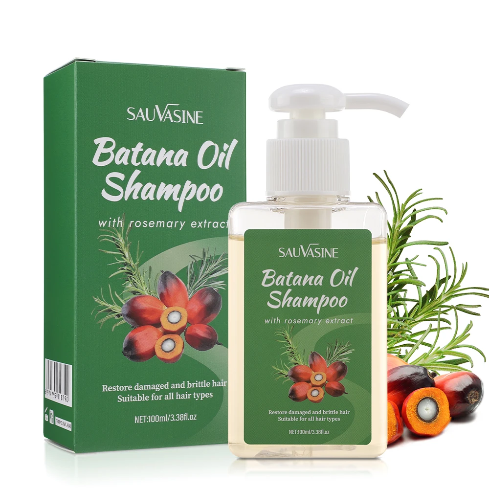 100ML Batana Oil Shampoo Deep Cleansing Soothing Scalp Nourishing Hair Shampoo With Rosemary Extract Natural Hair Growth Shampoo