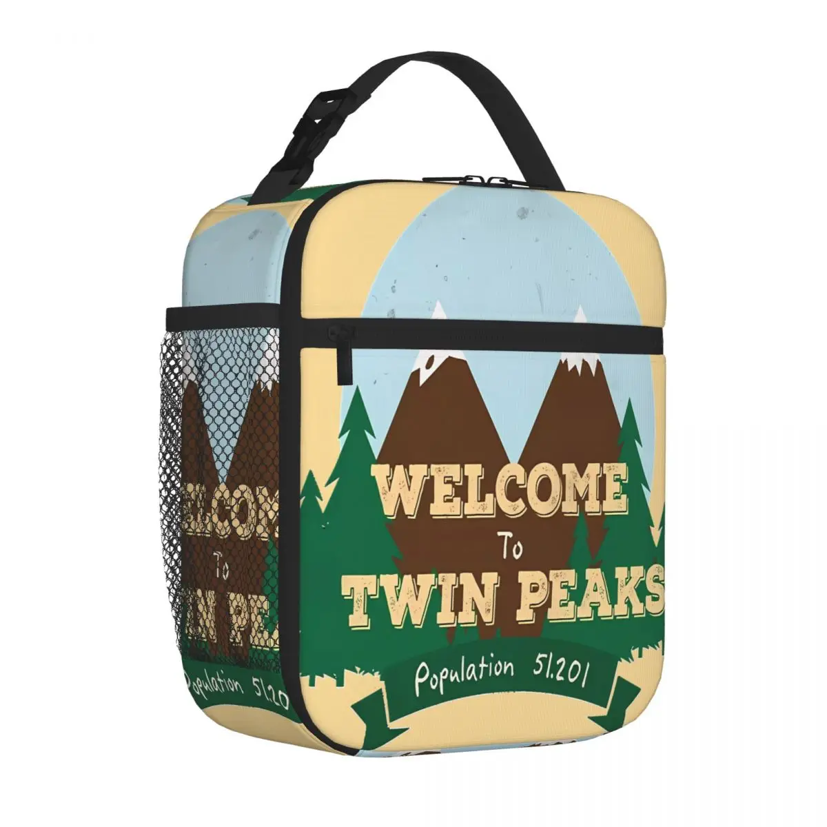 Bestselling Welcome To Twin Peaks Matte Finish Insulated Tote Seaside Lunch Reusable Lunch Bag