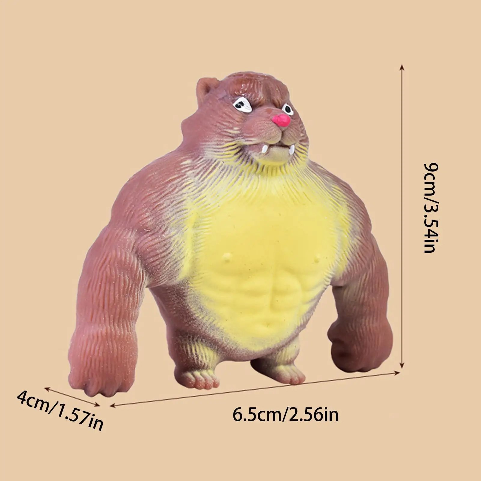 ของเล่นบีบรูปเสือจิ๋ว บีบแล้วคืนรูปช้าๆ ช่วยคลายเครียด สนุกสำหรับเด็กชาย เด็กหญิง และผู้ใหญ่ ของขวัญวันเกิด คริสต์มาส ปีใหม่