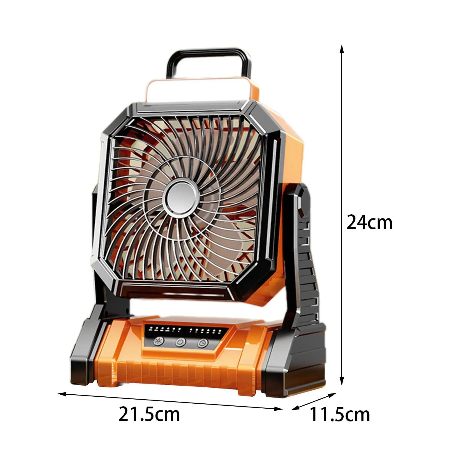 Camping Fan with Light Speed, Pessoal, Silencioso Fan Desk, Ventilador de teto, Ventilador portátil para acampamento, viagens, escritório, pátio, ao ar livre