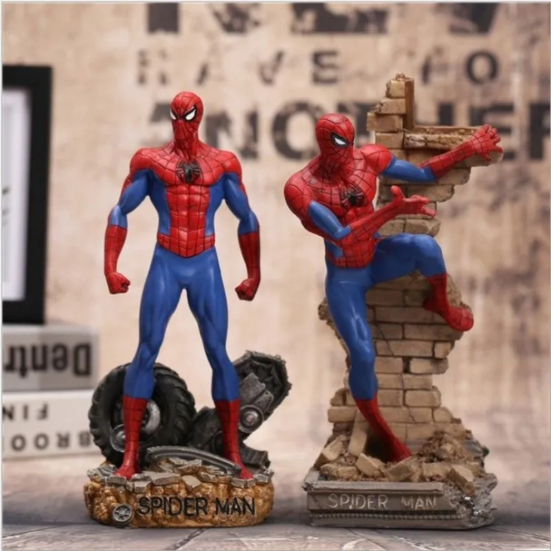 Decoração de quarto de mesa para menino, figuras criativas, homem de ferro, homem-aranha, capitão américa, vingadores, ornamentos, presente de aniversário, atacado