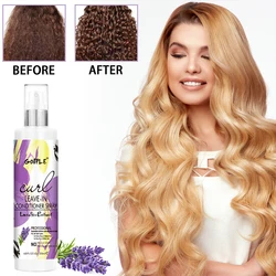 200ml Curl Leave-In Conditioner for 2A-4C Hair Shiny and Moisturizing Spray Wave Curly Anti-Frizz Hair Care Products for Women
