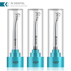 AiKO Series Dental Optic High Speed Handpiece Air Turbine Ceramic Bearings Mini/Torque/45° angle Head K/N/S/M4/B2/M6 Couplers