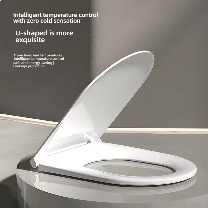 ZXHK 110V Commode Toilet Seat Electric Heated Bidet Smart Toilet Seat Electric Bidet Cover Fully Automatic Smart Toilet Lid