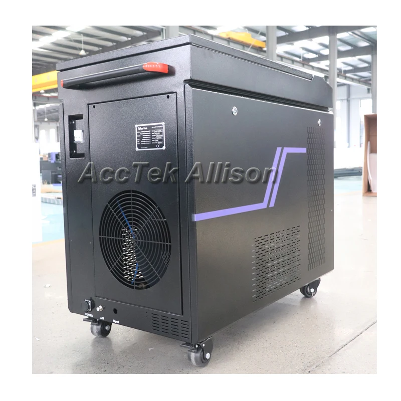 Water Cool Sustainable Pulse Laser Cleaning Machine Rust Removal Laser Cleaner for Paint from Masonry Brick  Oil from Concrete