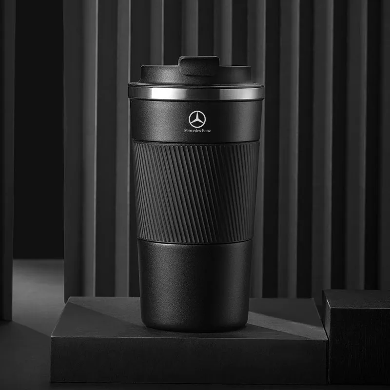 

Автомобильная кофейная чашка из нержавеющей стали 304, автомобильный термос, кружка для кафе 510 мл для Mercedes Benz AMG W203 W206 W220 W205 W211 W212 W201 GLS CLS