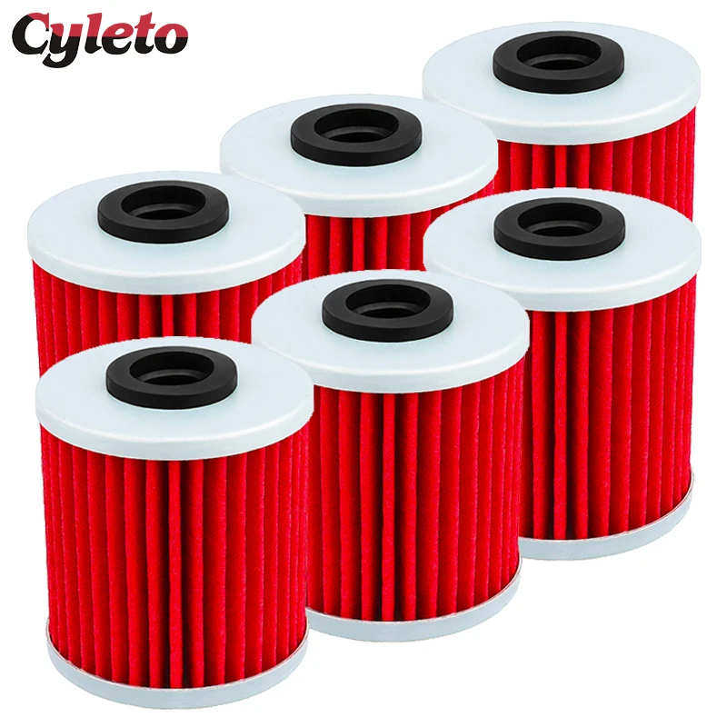Cyleto-filtro de aceite para motocicleta, piezas para Beta EVO 250 Sport 2007-2017 Evo 300 Factory 2009-2021 LML 200 Star 2011-2015, 2/4/6 piezas