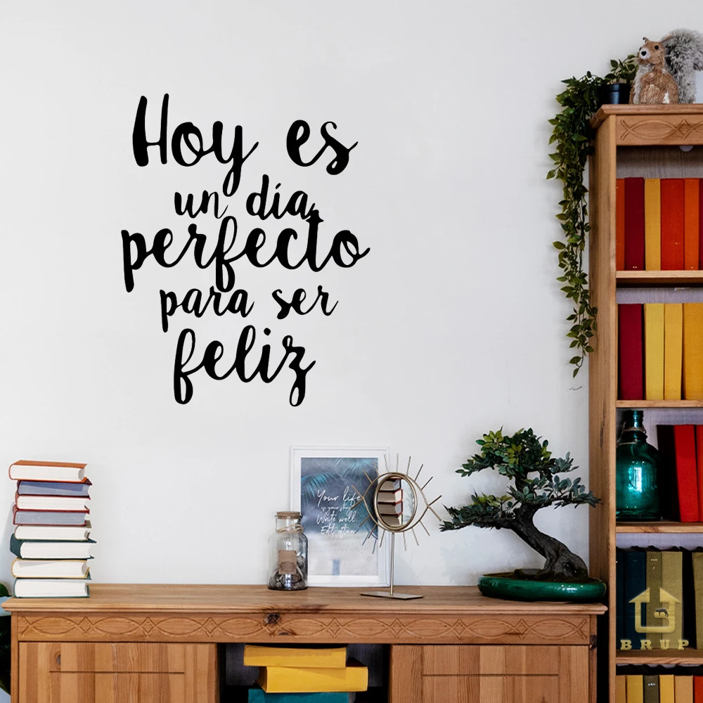 Modern Spanish Never Stop Dreams Wall Stickers Wall Art Decor For Office Carved Spanish Phrase Living Room Wallpaper Decoration