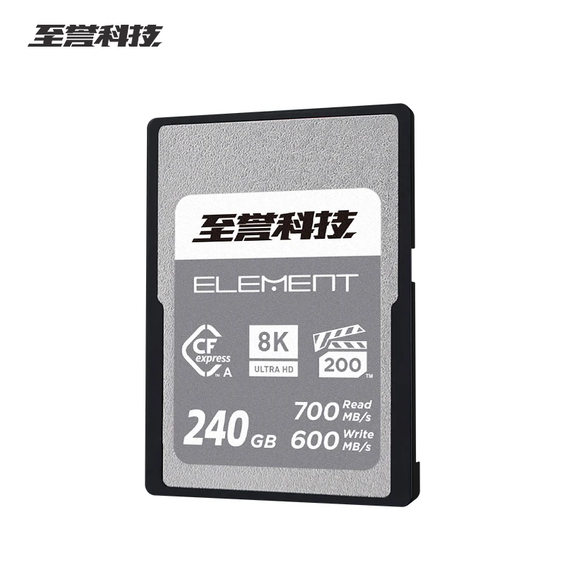 Exascend Cfexpress TYPE-A tarjeta elemento 8K ULTRA HD VPG200 tarjeta de memoria Flash 240GB lectura Max 700 Mb/s tarjeta CFeA para cámara
