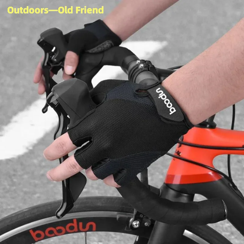 BOODUN Cycling Gloves Splicing Long Finger Bike Gloves Outdoor Sports Gloves Winter Warm Cycling Full Finger Gloves