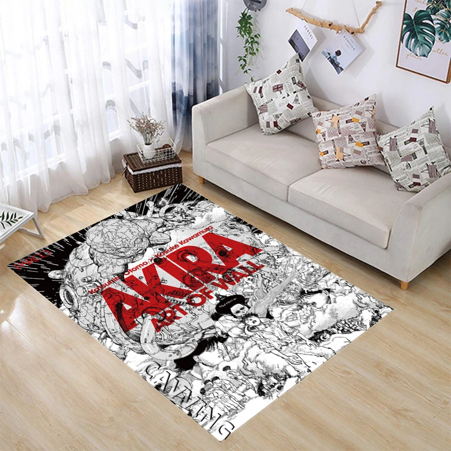 

Akira 3D Printed Carpets Flannel Rugs Anti-slip Large Rug Carpet Home Decoration for Living Room Bedroom Home Decor