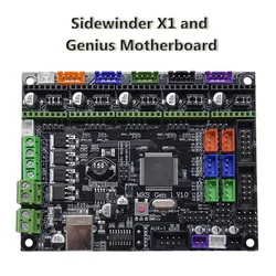 Placa base para impresora 3D Sidewinder X1 y Genius MKS Gen L V1.0 con Kit de cables de placa PCB de Firmware, accesorios para impresora 3D