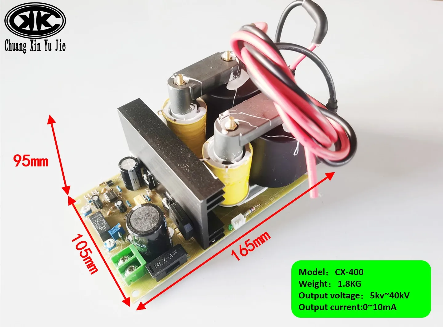 High Voltage Power Supply   5KV - 40KV CX-400  ,Electrostatic Ionization   , Electrospinning ,Spraying ,