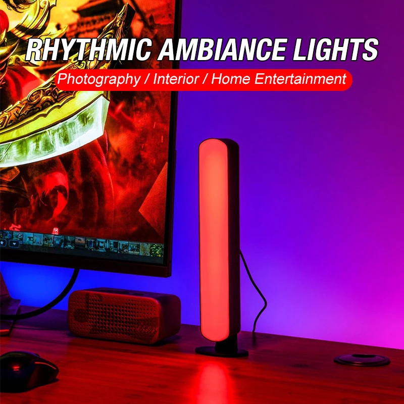 Lampada per atmosfera domestica a LED con sorgenti luminose multiple Design della luce respiratoria Connettività per computer USB