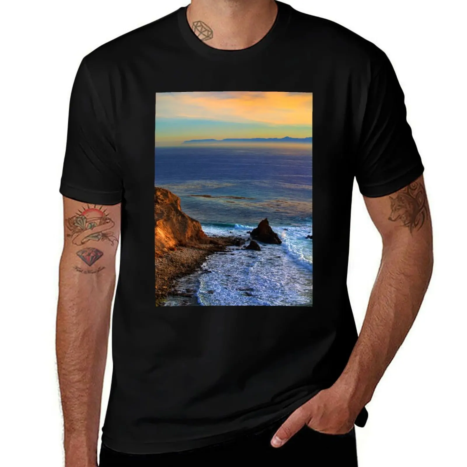 Pelican Cove Rancho Palos Verdes T-Shirt Casual Basic Short Sleeve T-Shirt