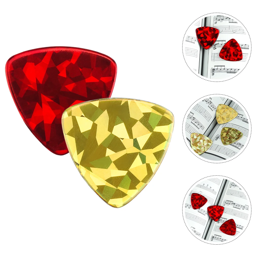 

2 Pcs Guitar Picks Electric Accessories for Acoustic Thumb Bass Assortment Grippy