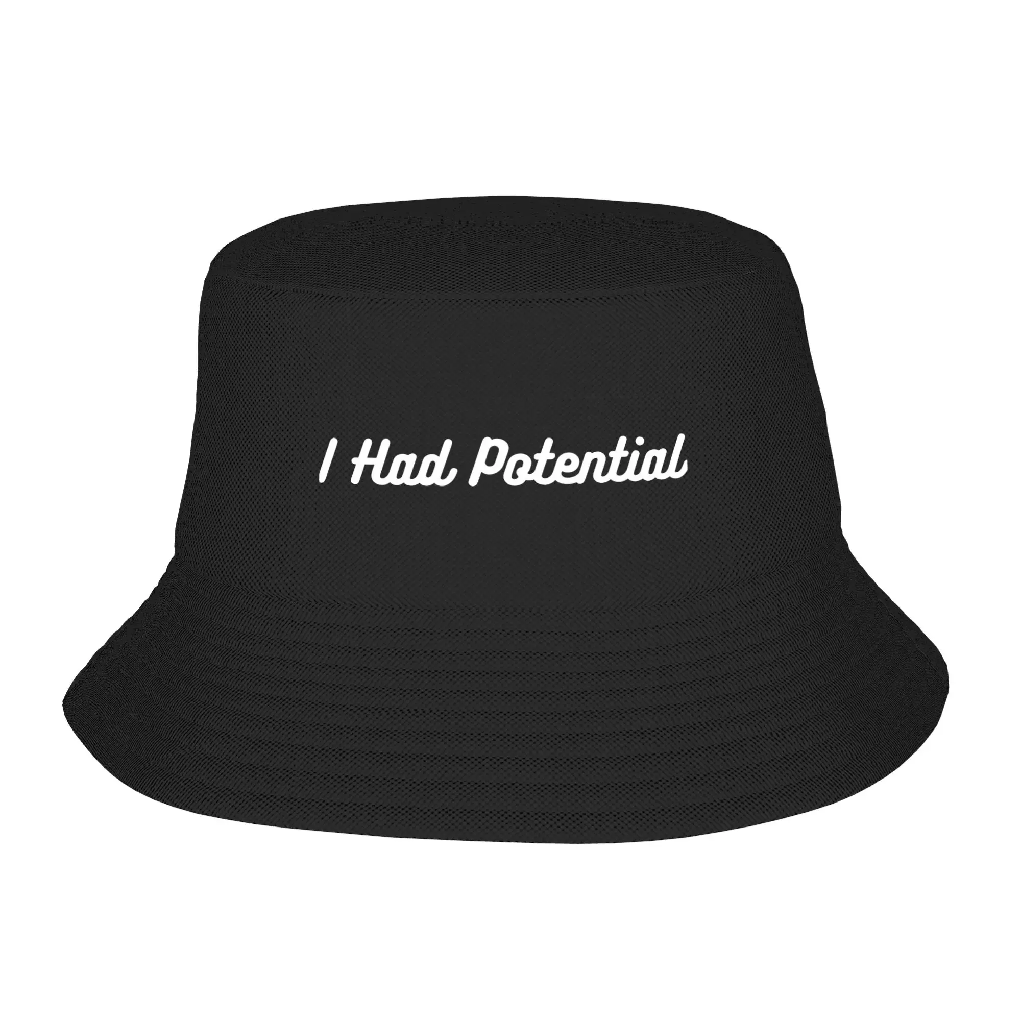 Sarcastic Quote Meme I Had Potential Bucket Hat Unisex Project Hail Mary Fishing Fisherman Cap Hot Summer Headwear Panama Hat