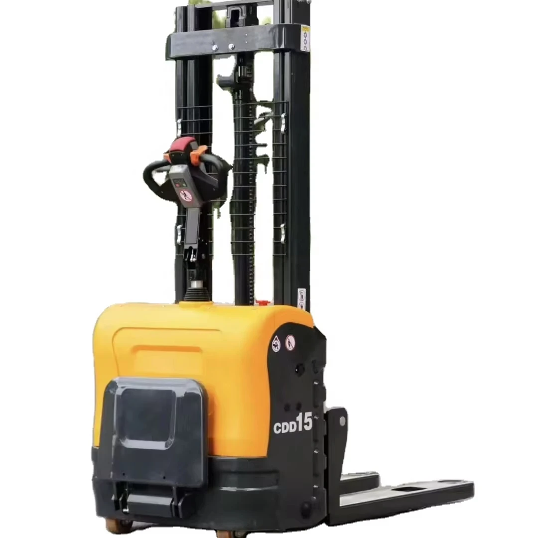 

1.5 Ton 2T Platform Electric Mini Stacker High-power Lift Height 3m Self Loading Stand Stacker for Warehouse Logistics Pro