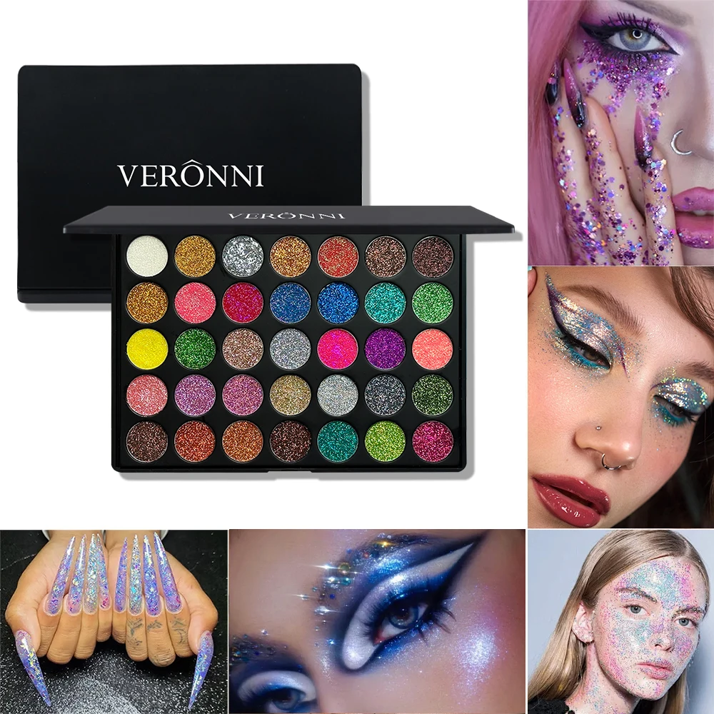 35 Renk Glitter Metalik Göz Fa - Eyeshadow Glitter Pigment incelemesi ve fiyatı