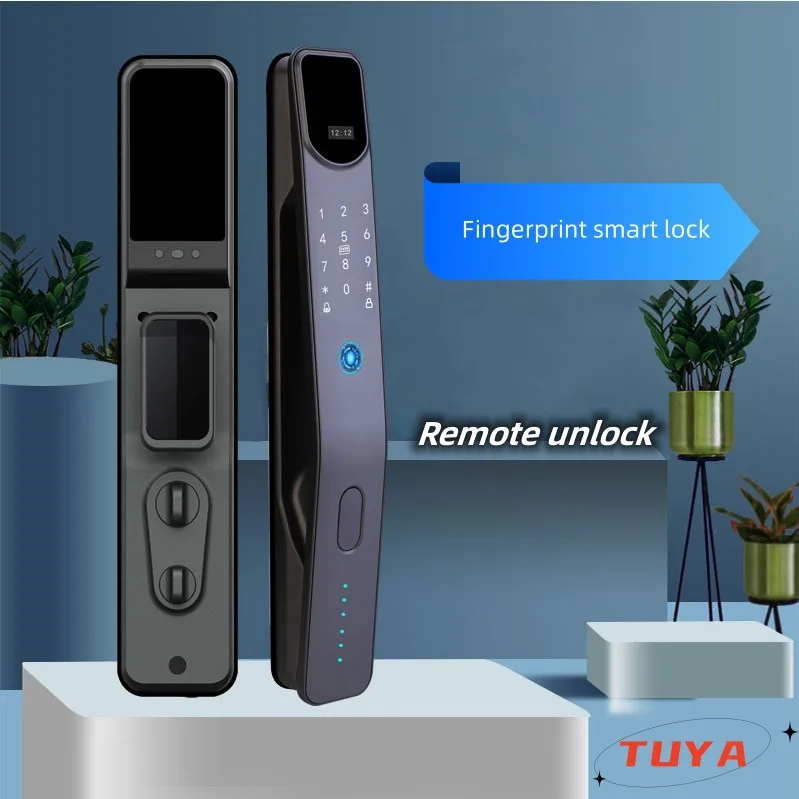 Goking TUYA cheap smart security lock wholesale doorbell camera metal door lock finger print password touch keypad electric lock