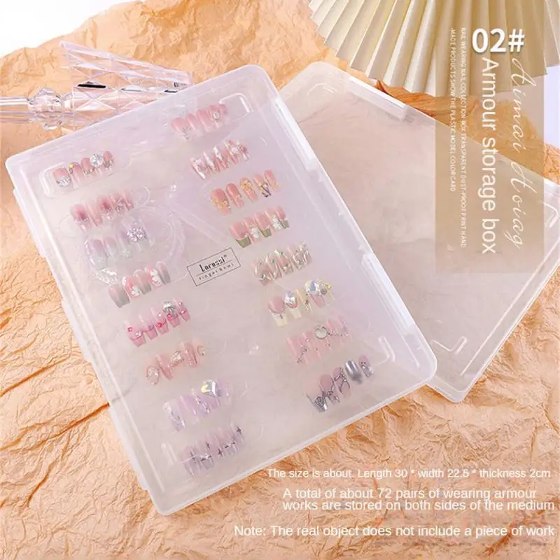 Nail Box Multiple Options Available Not Easy To Break Thickened Material Translucent Texture Environmental Friendly Display Box