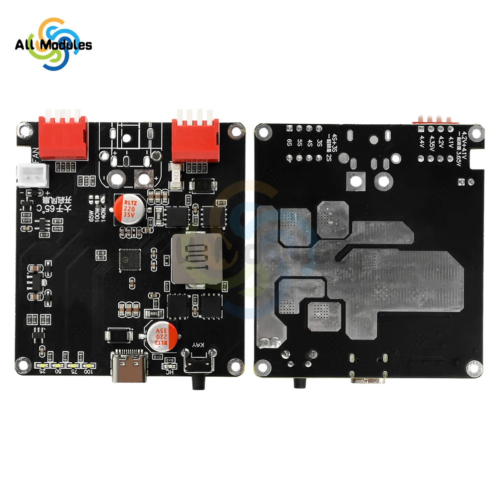 140W Çift Yönlü Hızlı Şarj Modülü 2S 3S 4S 5S 6S Lityum Pil Şarj Kartı IP2366 Li-ion Lifepo4 BMS Şarj Modülü