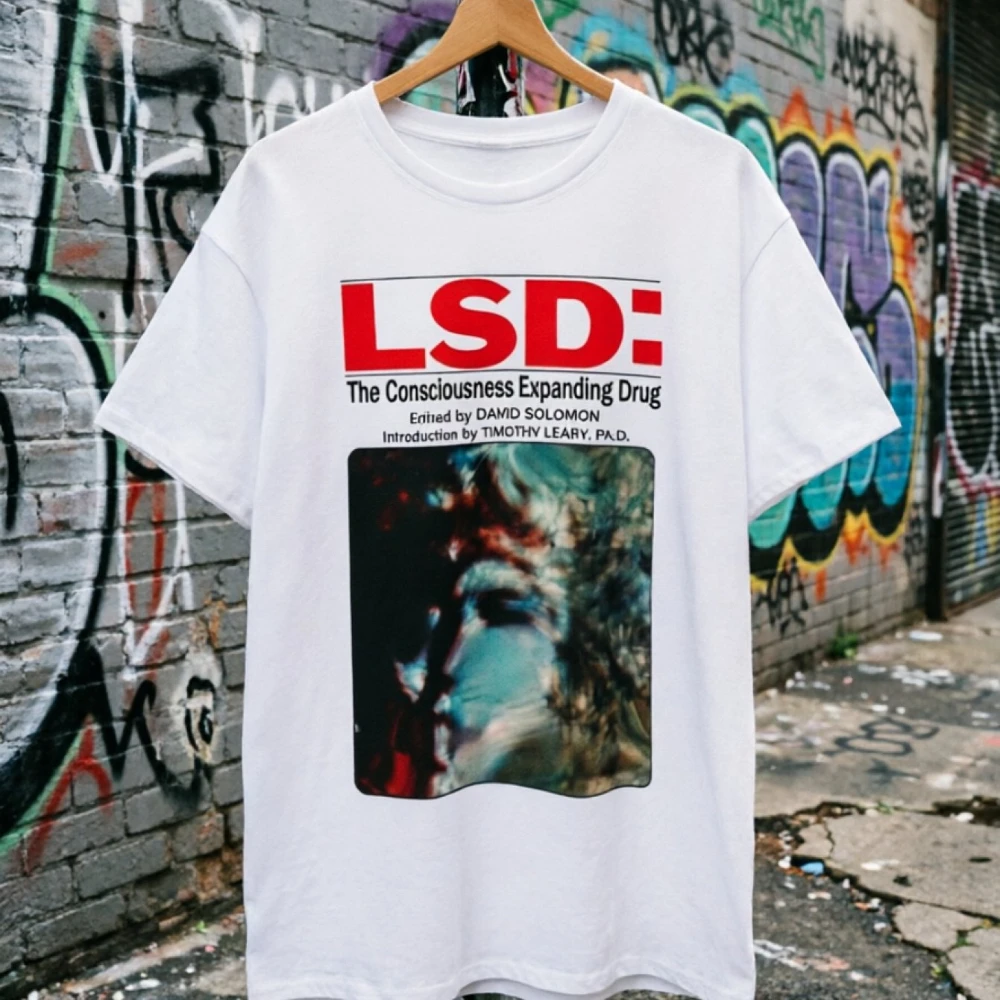 LSD Consciousness Expanding Drug T-Shirt Men's and Women's Short-Sleeve T-Shirt Stylish Print Regular Style