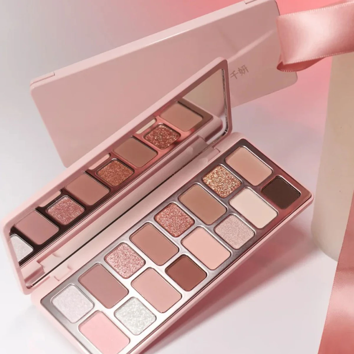 Cheeryep Qianyan Eyeshadow Palette-6 Shades,Buildable Color,Shimmer Glow,Metallic Shine,Long-Lasting,Multi-Finish,Soft Focus