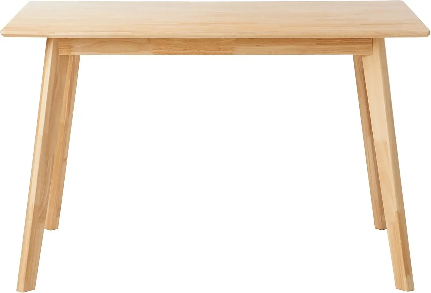 Basics FSC Certified Solid Wood Kitchen Rectangular Dining Table, Natural Wood, 29.5"D x 47.2"W x 29.5"H