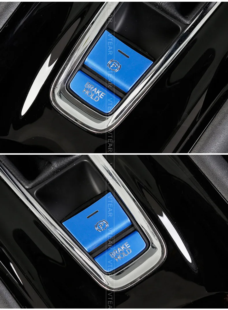 Vtear Auto Zentrale Steuerung Taste Trim Für Honda HRV HR-V 2015-2021 Parkplatz Bremse Schalter Abdeckung Innen Pailletten Aufkleber zubehör – Detail 8