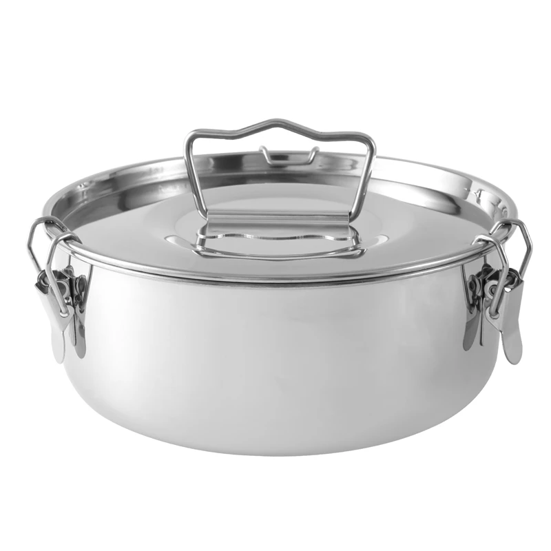 Stainless Steel Flan Mold With Lid And Easy Lift Handle, Accessories For 6, 8 Qt Baking, 2-Qt Cake Pan