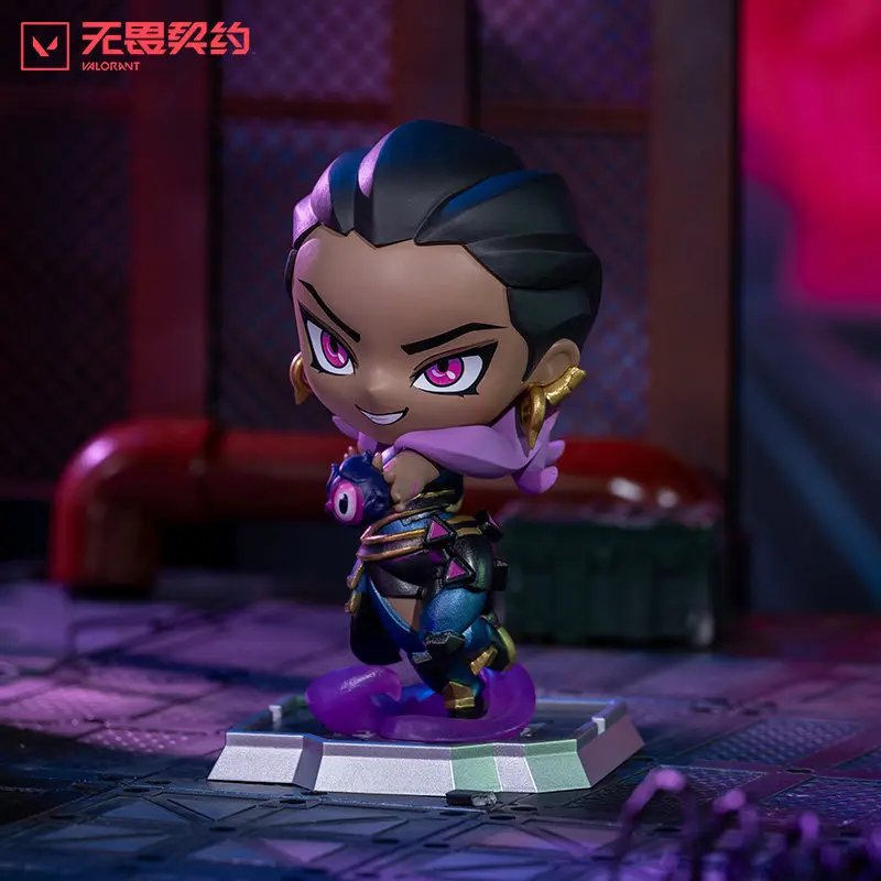 Valorant Chibi Reyna Figure Collectible Game Peripheral Pvc Figurine Desktop Decoration For Adult Game Fans Collection Display view 4