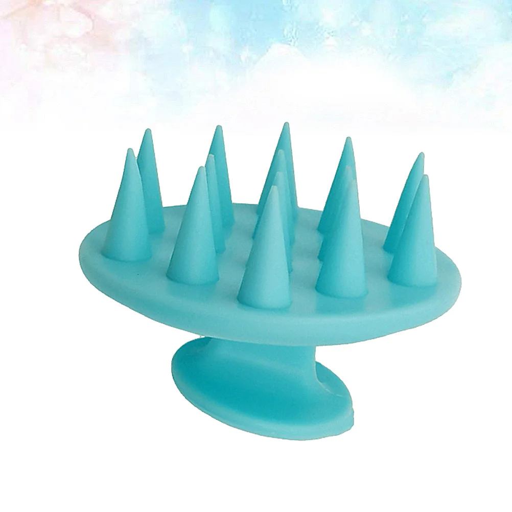 

1 шт. силиконовая щетка для массажа кожи головы, глубокой очистки и отшелушивания, водонепроницаемая, многоразовая, с густой щетиной, для душа