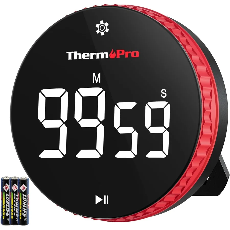 

Цифровой кухонный таймер на 99 часов с сильной магнитной устойчивой подставкой для использования в классе, офисе и спортзале. Особенности 3 регулировки уровня.