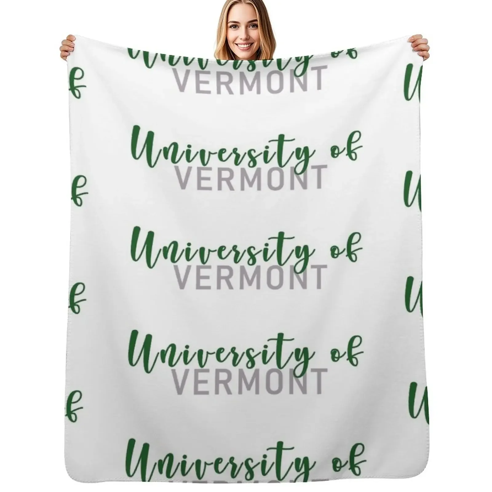 

University of Vermont! Throw Blanket Moving Hairys Sofas funny gift Blanket
