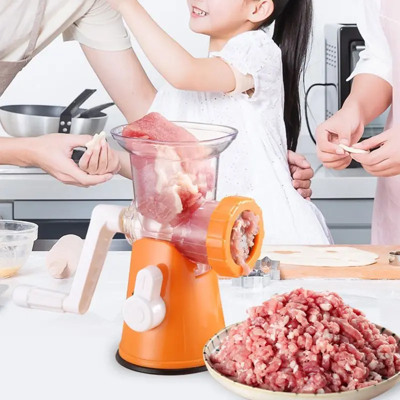 Manual Mincer Meat Grinder Stainless Steel Hand Operated Fruit Vegetable Beef Sausage Pasta Maker Household Kitchen Tool