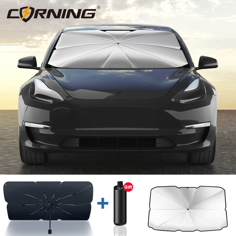 Parasol for Car Interior Front Sunshade Uv Umbrella Folding Vehicle Accessories Novelty Auto Shade WINDSHIELD SUNSHADES Exterior