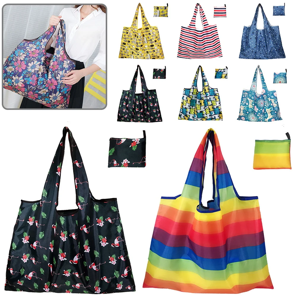 

Reusable Shopping Bags Personalized Tote Bag Foldable Grocery Totes Machine Washable Durable Compact Bags for Groceries