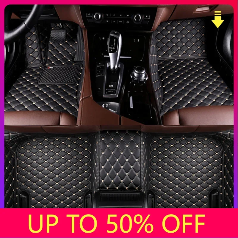 

Custom 3D Full surround Car Floor Mats for BMW 5 Series E61 Touring F11 G31 F07 Gran Turismo Interior Accessories Leather