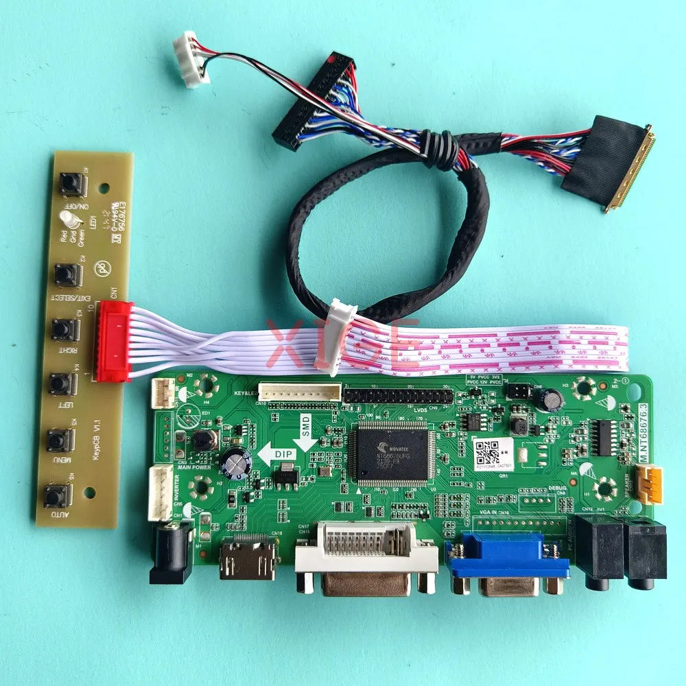 

Плата контроллера драйвера для LP156WF1-TLA1/TLB1/TLC1/TLF3 Kit DIY HDMI-совместимая VGA DVI панель ноутбука 40Pin LVDS 1920x1080 15,6 дюйма