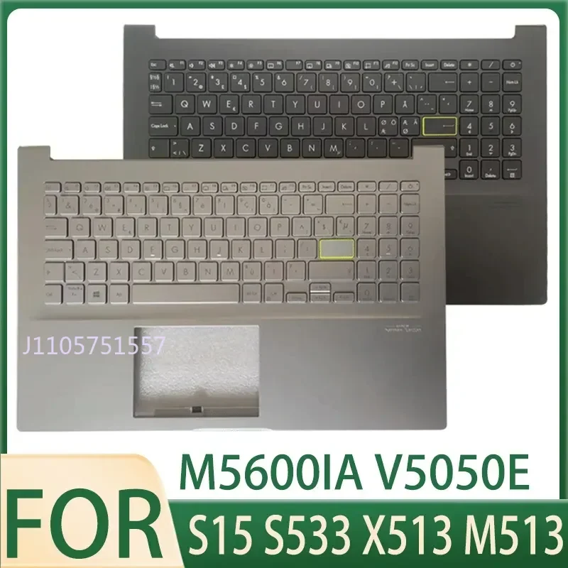 New for VivoBook S15 X513 D513 S513 M513 F513 K513 R513 M5600 V5050E Q15 E510 Replacement Laptop Keyboard Black EU Layout