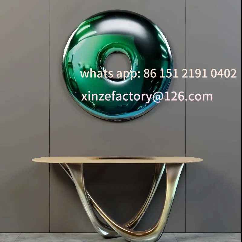Customizable donut round wall decoration Nordic light luxury living room dining room sofa background wall pendant decoration