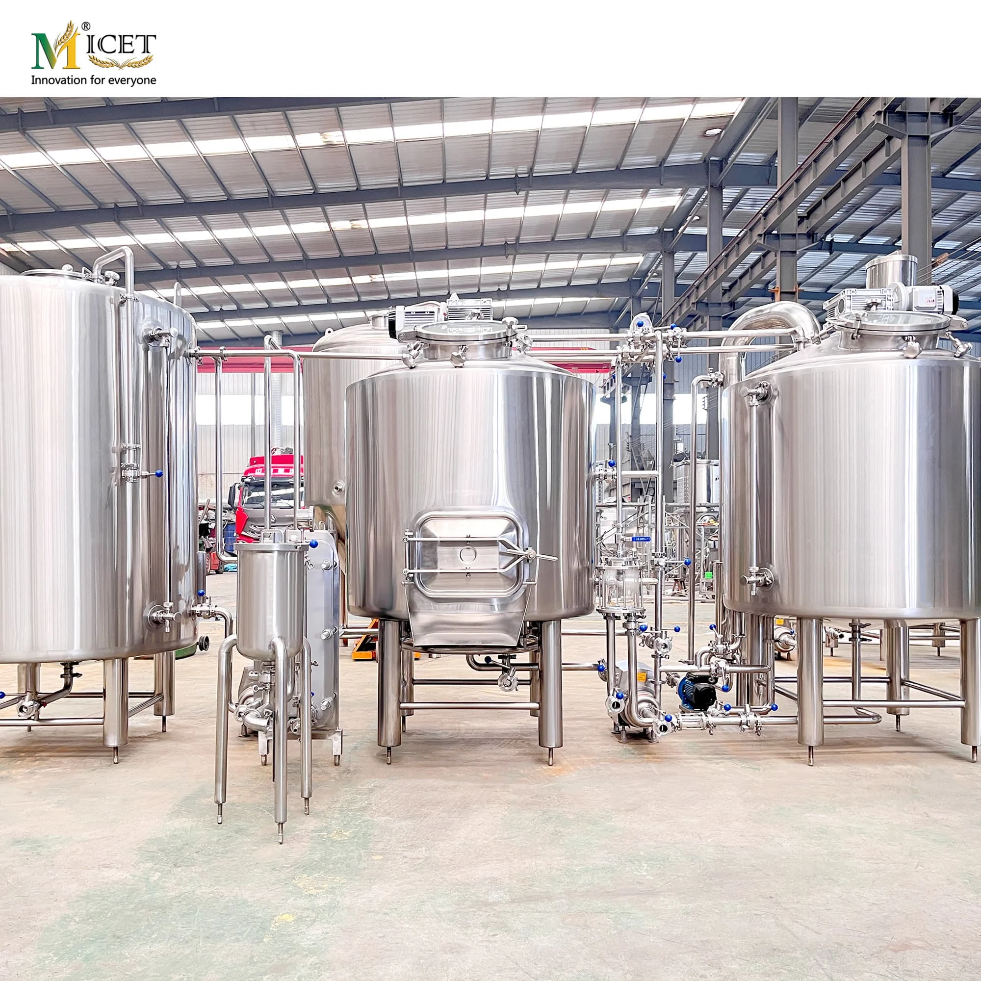 SUS304 500L Brewery Restaurant Craft Beer Brewing Equipment For Sale