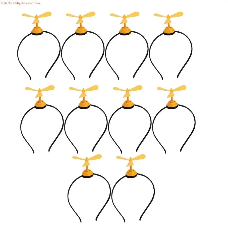 G92D 10xChildren's Windmill Hair Hoop Fashion Headpiece Gentle On Scalp Easy To Match